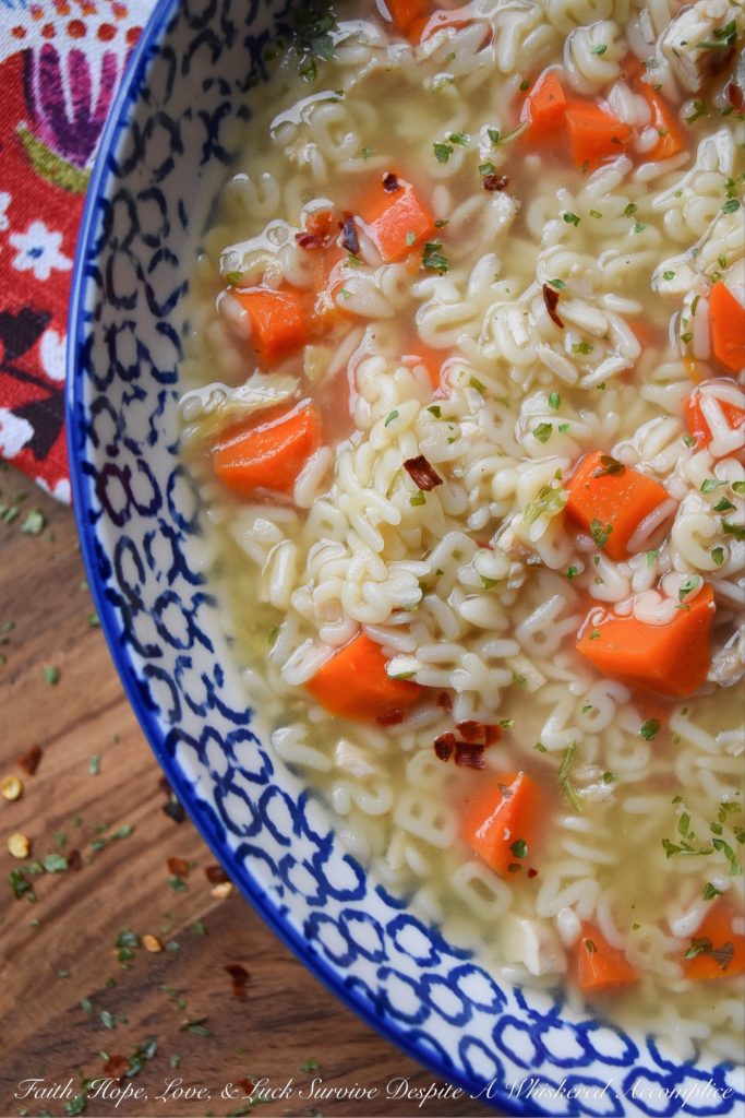 Turkey Alphabet Soup with Carrots - The next time you have turkey, make sure to boil down the bones for broth or stock. Once you've done that, you can make a delicious one-pot turkey alphabet soup with the broth or stock. Add a few seasonings, spices, and carrots, and you'll have a pot of soup that's both comforting and flavorful.