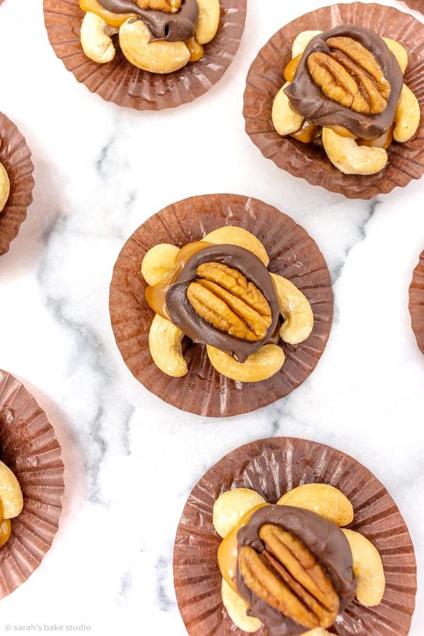 Chocolate Tortoises - Sarah's Bake Studio - Welcome to Friday! Friday! Friday! Favorites! Each Friday we'll be sharing our favorite recipes of the week from other fabulous food bloggers, so make sure to visit and see what tasty over-the-top dishes we're most excited about.