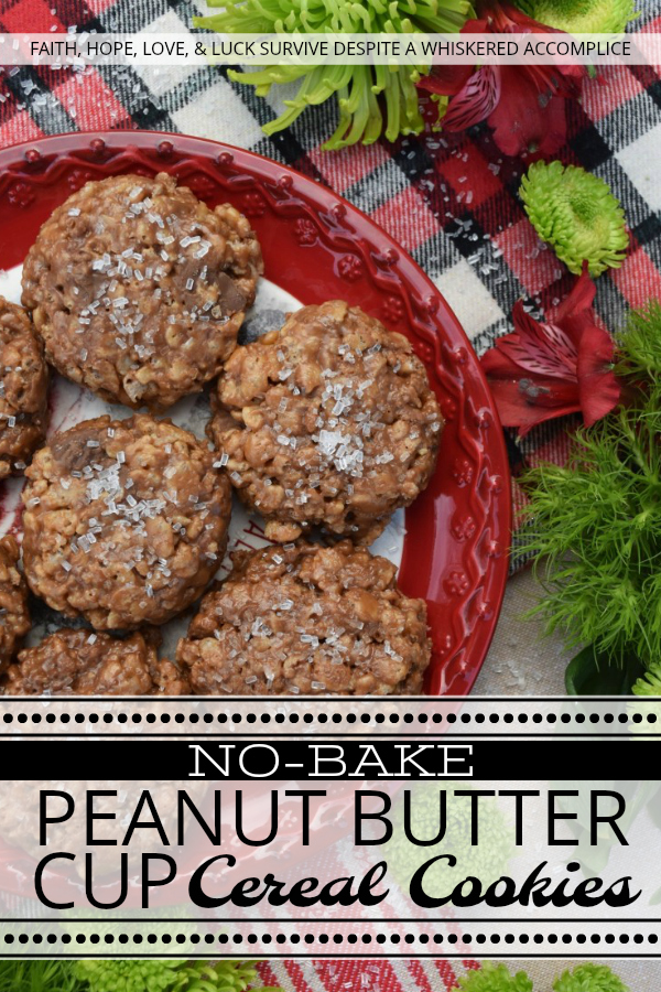 No-Bake Peanut Butter Cup Cereal Cookies - Every Christmas cookie tray needs a little something special on it, especially if that little something special takes so very little time to make, but still tastes absolutely amazing. These sweet no-bake cookies are made using cereal and peanut butter cups, and they literally take less than ten minutes to make, leaving you more time to spend with your friends and family during the holiday season and less time in the kitchen.
