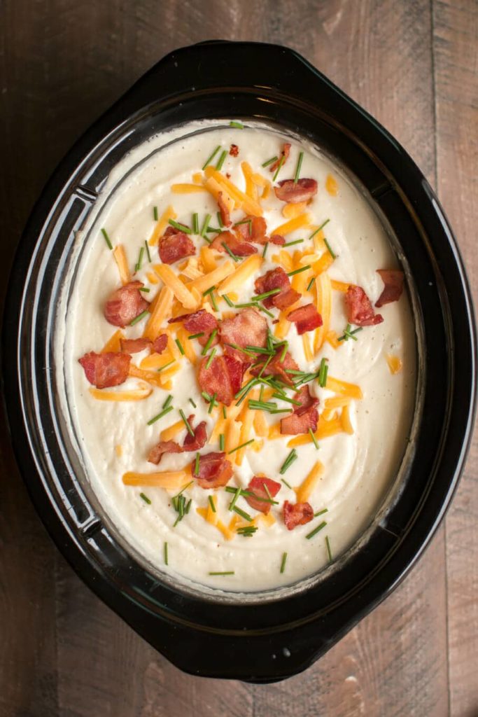 Slow Cooker Baked Potato Soup - The Magical Slow Cooker - Welcome to Friday! Friday! Friday! Favorites! Each Friday we'll be sharing our favorite recipes of the week from other fabulous food bloggers, so make sure to visit and see what tasty over-the-top dishes we're most excited about.