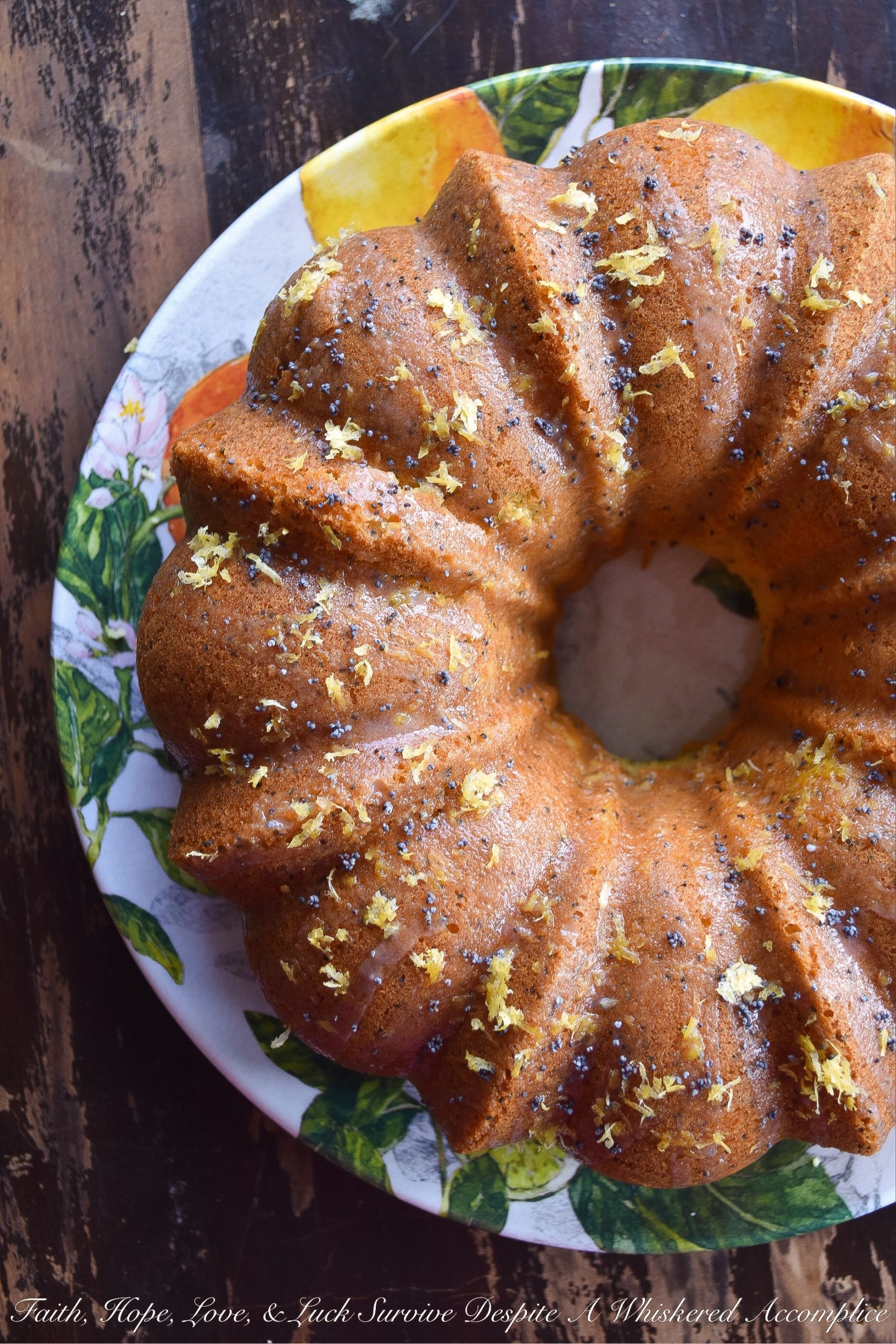Lemon Poppy Seed Butter Bundt Cake