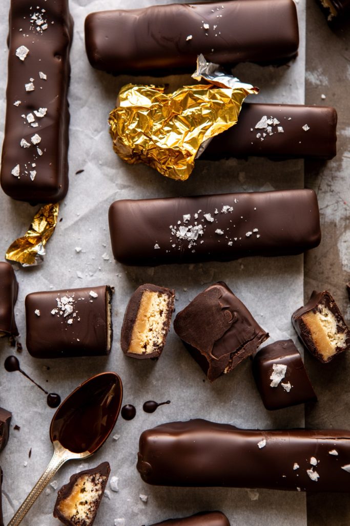 Homemade Vegan Twix Bars - Half Baked Harvest - Welcome to Friday! Friday! Friday! Favorites! Each Friday we'll be sharing our favorite recipes of the week from other fabulous food bloggers, so make sure to visit and see what tasty over-the-top dishes we're most excited about.