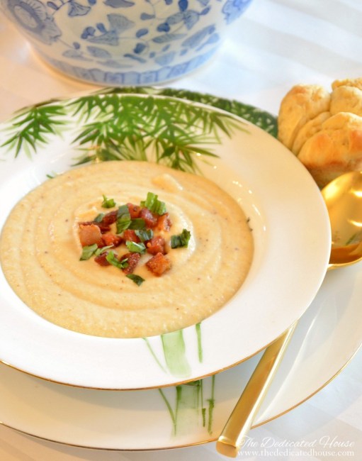 Roasted Cauliflower and Parsnip Soup - The Dedicated House - Welcome to Friday! Friday! Friday! Favorites! Each Friday we'll be sharing our favorite recipes of the week from other fabulous food bloggers, so make sure to visit and see what tasty over-the-top dishes we're most excited about.
