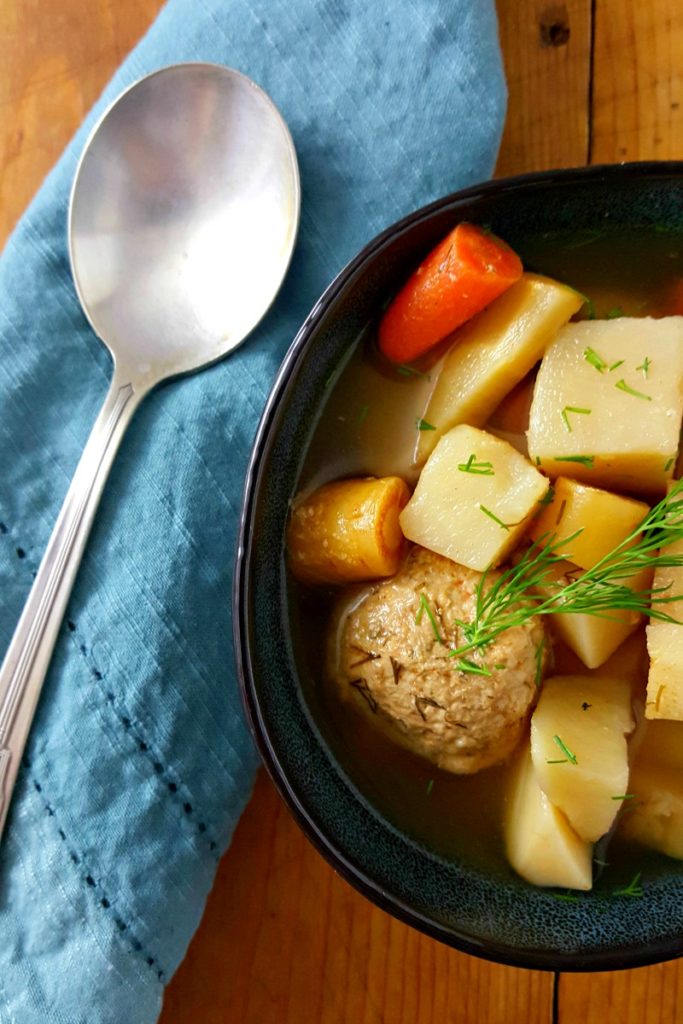 Russian Meatball Soup - A Kitchen Hoor's Adventures - Welcome to Friday! Friday! Friday! Favorites! Each Friday we'll be sharing our favorite recipes of the week from other fabulous food bloggers, so make sure to visit and see what tasty over-the-top dishes we're most excited about.