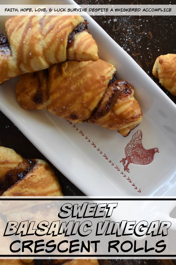 Sweet Balsamic Blackberry Crescent Rolls - Transform refrigerated crescent rolls into something truly delicious with a little bit of blackberry jam and balsamic vinegar. Now, you just need to decide if you want to enjoy these sweet little doughy bites of heaven for breakfast, brunch, lunch, dinner, or dessert.