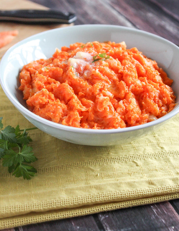 Turnip & Carrot Mash with Rum - Simple and Savory - Welcome to Friday! Friday! Friday! Favorites! Each Friday we'll be sharing our favorite recipes of the week from other fabulous food bloggers, so make sure to visit and see what tasty over-the-top dishes we're most excited about.