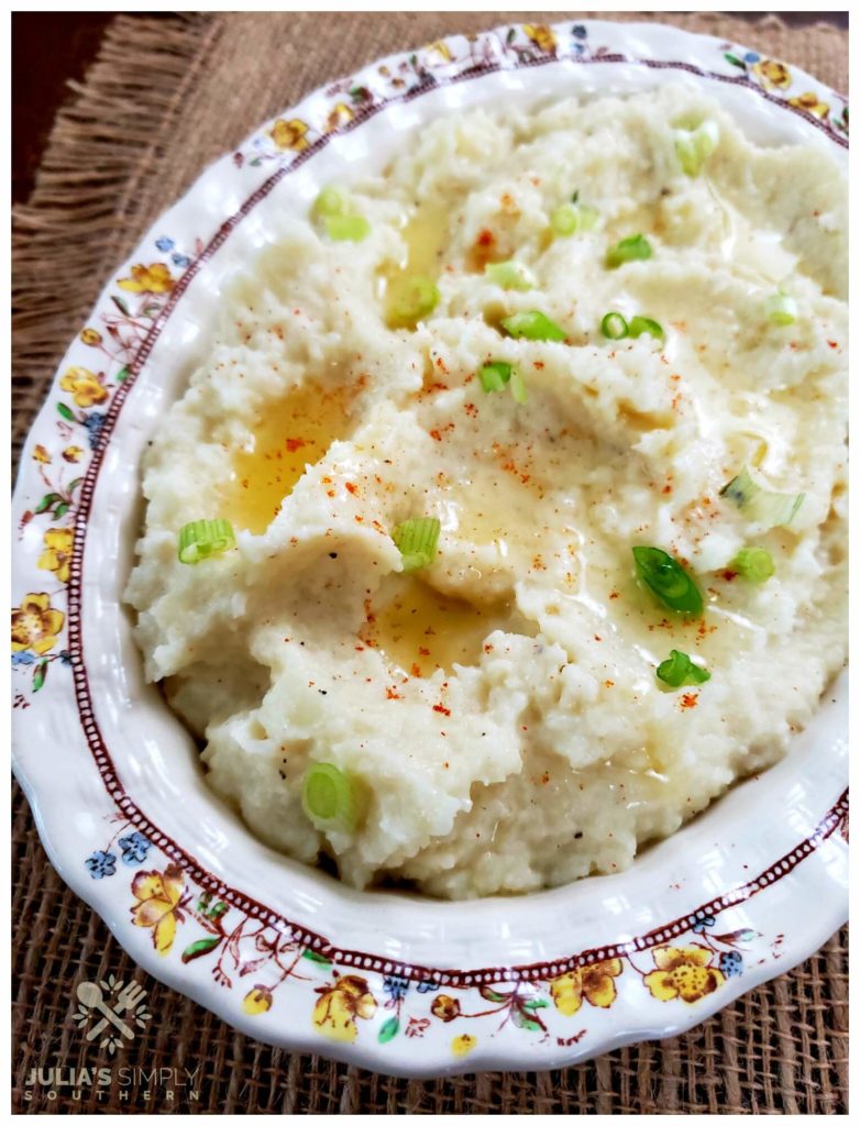 Cauliflower Mashed Potatoes with Horseradish - Julia's Simply Southern - Welcome to Friday! Friday! Friday! Favorites! Each Friday we'll be sharing our favorite recipes of the week from other fabulous food bloggers, so make sure to visit and see what tasty over-the-top dishes we're most excited about.