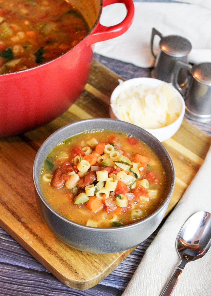Weeknight Minestrone Soup - Cheese Curd In Paradise - Welcome to Friday! Friday! Friday! Favorites! Each Friday we'll be sharing our favorite recipes of the week from other fabulous food bloggers, so make sure to visit and see what tasty over-the-top dishes we're most excited about.