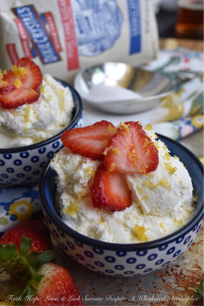 Lemon Cheesecake Ice Cream with Strawberries - You're just seven ingredients away from the best lemony cheesecake ice cream you've ever tasted. The secret? Fresh lemon juice and zest, heavy whipping cream, cream cheese, sugar, vanilla, and a touch of salt. And, to top things off, a few freshly sliced strawberries. Because every lemony dessert tastes just a little bit better with fresh fruit, am I right?
