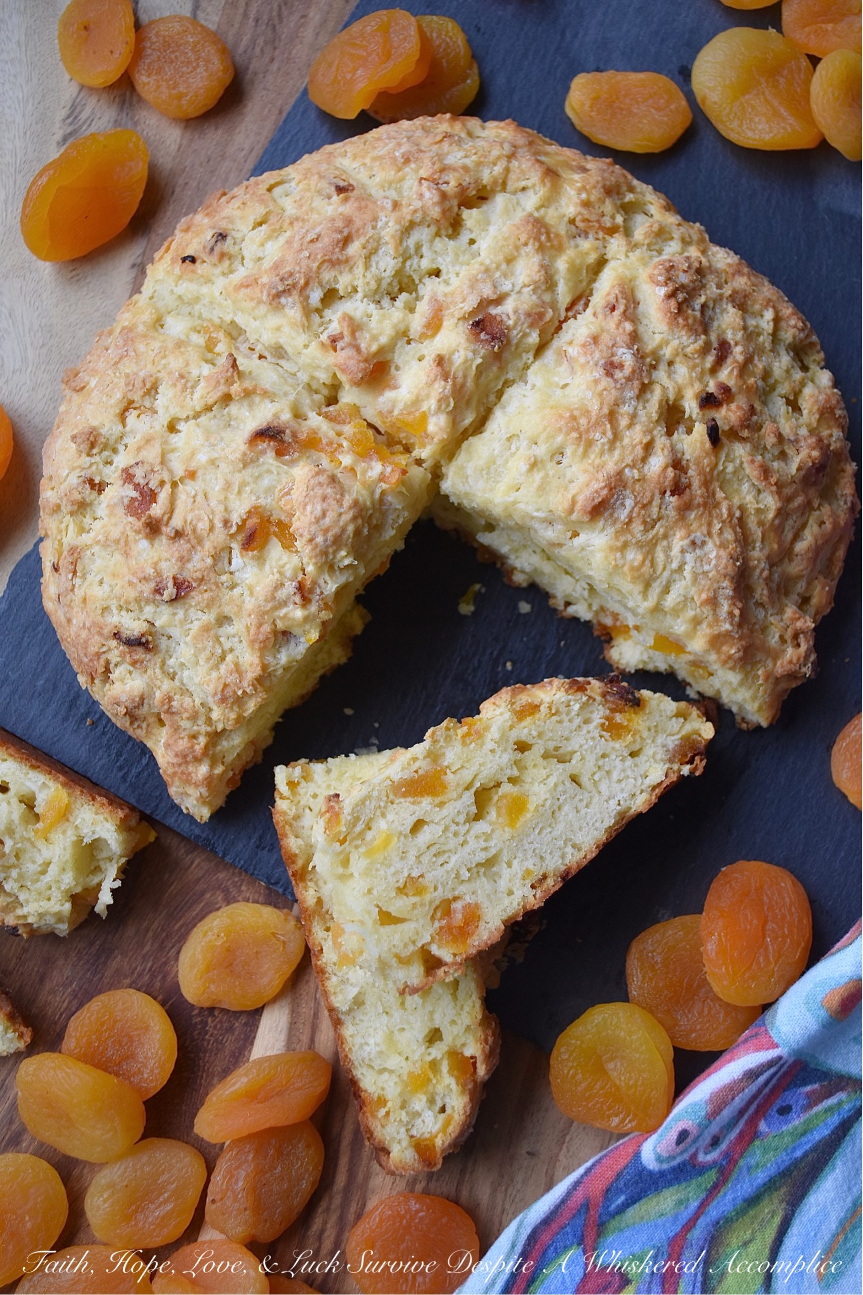 Buttery Apricot Buttermilk Soda Bread
