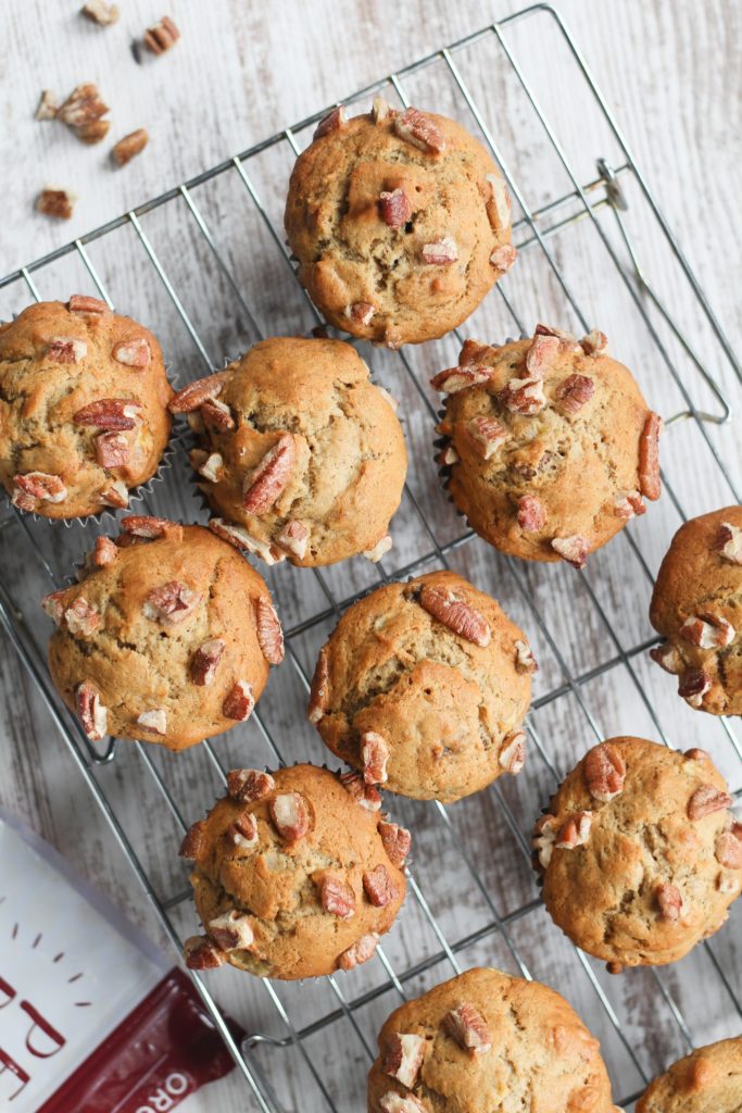 Banana Pecan Muffins - Jen Around the World - Welcome to Friday! Friday! Friday! Favorites! Each Friday we'll be sharing our favorite recipes of the week from other fabulous food bloggers, so make sure to visit and see what tasty over-the-top dishes we're most excited about.