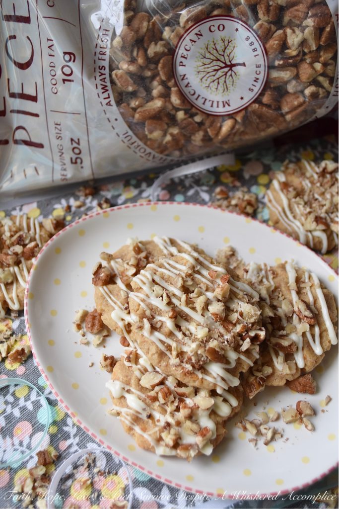 White Chocolate Carrot Cake Tea Cookies - Nothing says spring more than carrot cake. It's one dessert that seems to pop up every year when the trees begin to bloom and Easter approaches. This year, instead of making a traditional carrot cake, try making these tea cookies instead. These cookies are a convenient single-serving dessert with all of the cinnamon, pecan, and white chocolate flavors you've come to love.