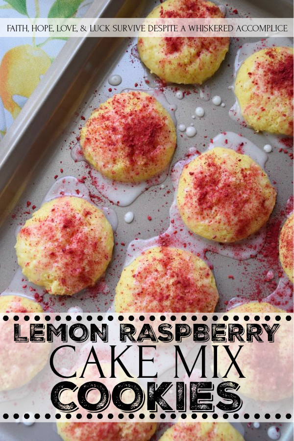Lemon Raspberry Cake Mix Cookies - Never take a cake mix for granted. Not only are they easy to use, but you can make a myriad of other desserts with them, including these soft, moist, and lemony cake mix cookies. After being drizzled with a lemony glaze and dusted with dried raspberries, these delicious cookies are pretty much impossible to resist. Try them for yourself and see.