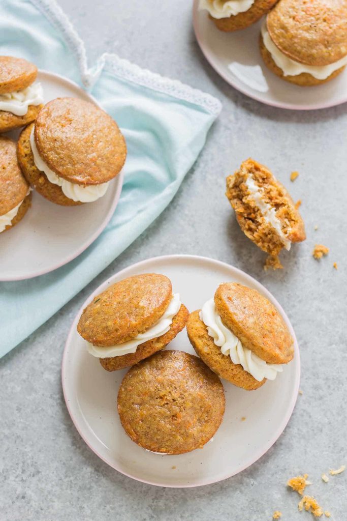 Carrot Cake Whoopie Pies - Strawberry Blondie Kitchen - Welcome to Friday! Friday! Friday! Favorites! Each Friday we'll be sharing our favorite recipes of the week from other fabulous food bloggers, so make sure to visit and see what tasty over-the-top dishes we're most excited about.