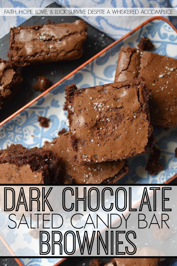 Dark Chocolate Salted Candy Bar Brownies - This may just be my new favorite brownie recipe. These brownies aren't overly sweet, have just the right hint of sea salt, and are both fudgy and cakey at the same time. Basically, these brownies are what you might call the most perfect brownies you could ever imagine. Give them a try and let me know if you agree.