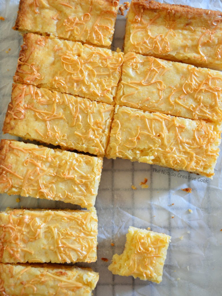 Filipino Cheese Bars - The Not So Creative Cook - Welcome to Friday! Friday! Friday! Favorites! Each Friday we'll be sharing our favorite recipes of the week from other fabulous food bloggers, so make sure to visit and see what tasty over-the-top dishes we're most excited about.