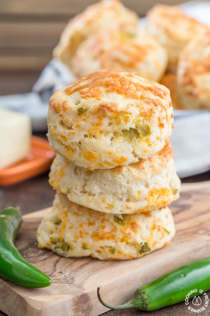 Green Chile Cheddar Biscuits - Cooking on the Front Burner - Welcome to Friday! Friday! Friday! Favorites! Each Friday we'll be sharing our favorite recipes of the week from other fabulous food bloggers, so make sure to visit and see what tasty over-the-top dishes we're most excited about.