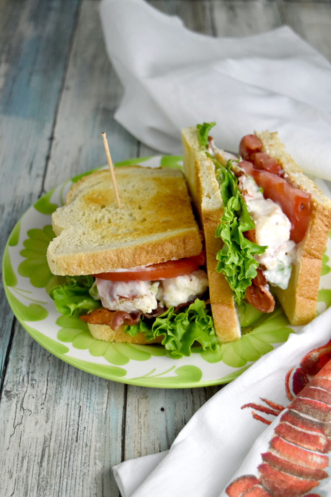 Lobster Roll BLT - A Kitchen Hoor's Adventures - Welcome to Friday! Friday! Friday! Favorites! Each Friday we'll be sharing our favorite recipes of the week from other fabulous food bloggers, so make sure to visit and see what tasty over-the-top dishes we're most excited about.
