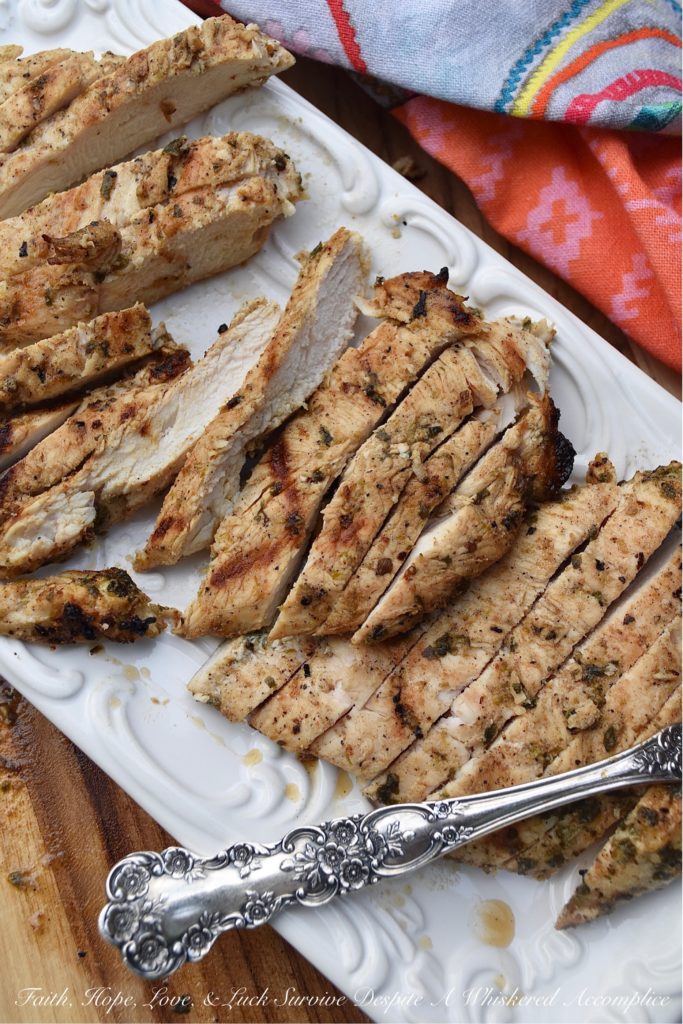 Cilantro & Lime Marinated Grilled Chicken Breasts - Grilled chicken can often be bland, boring, and simply taste like burnt chicken. However, if you add a little best of lime zest and juice, cilantro, and a few other seasonings, and you can turn that dull chicken into something extraordinary. This marinated grilled chicken will win you over for sure.