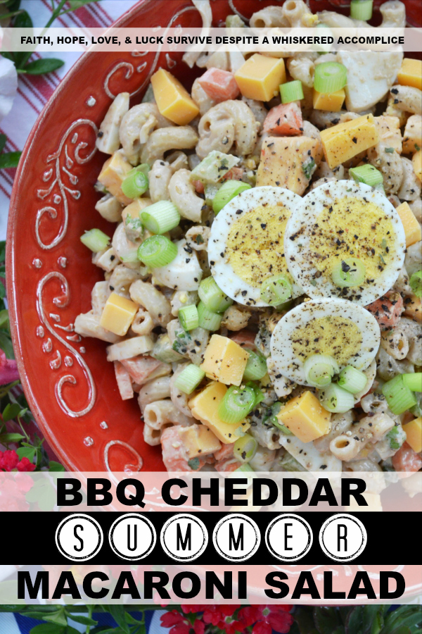 BBQ Cheddar Summer Macaroni Salad - Create a flavor-packed summer macaroni salad using barbecue sauce and cheddar cheese. Add in some finely diced vegetables, as well as some chopped hard-boiled eggs, and you've got a pasta salad worthy of any cookout, picnic, or BBQ.