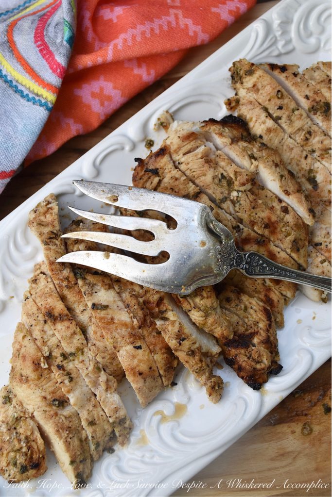 Cilantro & Lime Marinated Grilled Chicken Breasts - Grilled chicken can often be bland, boring, and simply taste like burnt chicken. However, if you add a little best of lime zest and juice, cilantro, and a few other seasonings, and you can turn that dull chicken into something extraordinary. This marinated grilled chicken will win you over for sure.