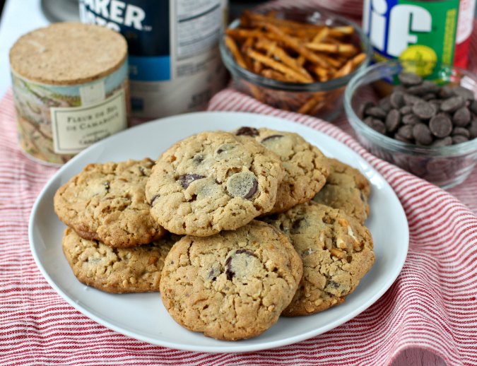 Peanut Butter and Pretzel Chocolate Chip Cookies - Karen's Kitchen Stories - Welcome to Friday! Friday! Friday! Favorites! Each Friday we'll be sharing our favorite recipes of the week from other fabulous food bloggers, so make sure to visit and see what tasty over-the-top dishes we're most excited about.