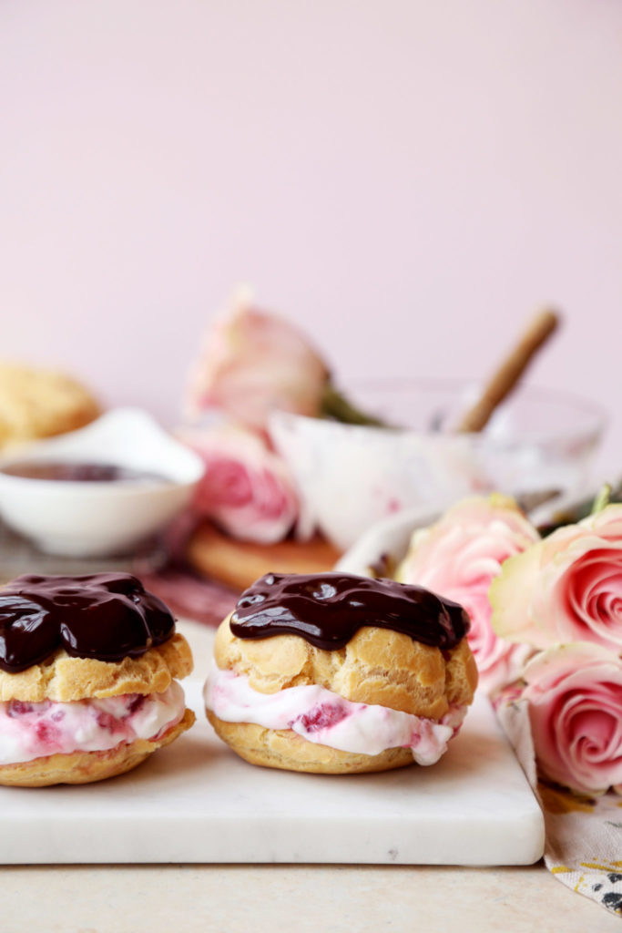 Raspberry Rose Cream Puffs - Joy the Baker - Welcome to Friday! Friday! Friday! Favorites! Each Friday we'll be sharing our favorite recipes of the week from other fabulous food bloggers, so make sure to visit and see what tasty over-the-top dishes we're most excited about.