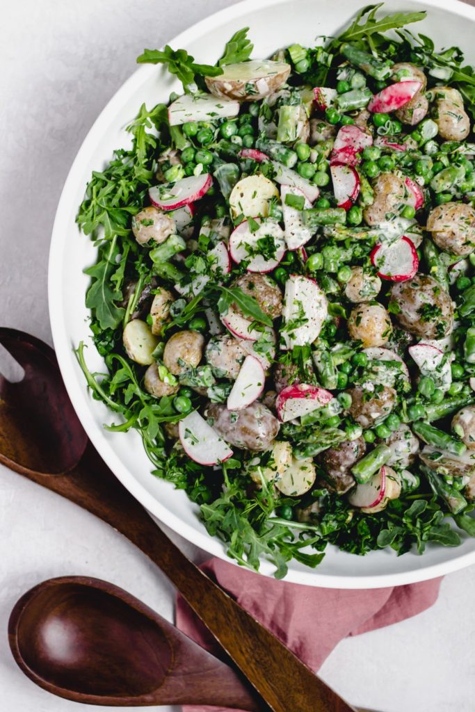 Spring Potato Salad with Creamy Herb Dressing - Parsnips + Pastries - Welcome to Friday! Friday! Friday! Favorites! Each Friday we'll be sharing our favorite recipes of the week from other fabulous food bloggers, so make sure to visit and see what tasty over-the-top dishes we're most excited about.