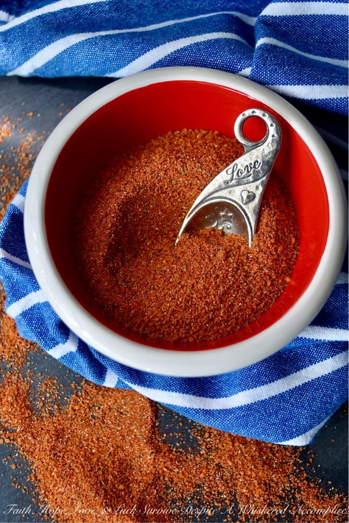 Bob's 10-Ingredient Pork Rib Seasoning Rub - Most store-bought seasoning mixes and rubs contain high amounts of salt and are low on actual real natural flavor. Why settle for an overly-salty seasoning mix with unnatural ingredients, when it's so easy to make your own at home? Bob's pork rib seasoning rub contains ten simple spices and seasonings that can be found in most household kitchens. If you can measure ingredients and stir them until well combined, it's as simple as that. So, start measuring and mixing, because it's time to make some pork ribs.