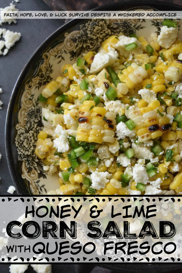 Honey & Lime Corn Salad with Queso Fresco - Why eat corn straight off of the cob, when you can have it grilled and transformed into this sweet and spicy honey and lime corn salad? A touch of honey, a squeeze of lime, a few finely chopped jalapeños, and a handful of crumbly Mexican queso fresco cheese help to transform ordinary corn on the cob into something almost magical.