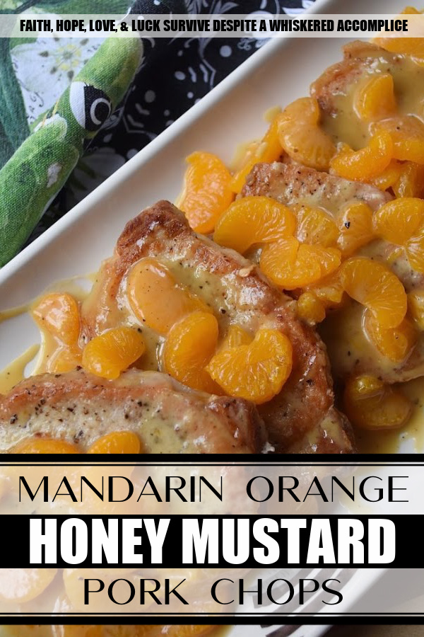 Mandarin Orange Honey Mustard Pork Chops - This may be one of the easiest fried pork chop recipes in the world. A little bit of salt and pepper, a quick flour dredge, and then a quick and easy pan fry in olive oil makes these pork chops the perfect option for a busy weeknight meal. And, once they are topped with a delicious mandarin orange honey mustard sauce, your mouth and your stomach are going to totally fall in love.