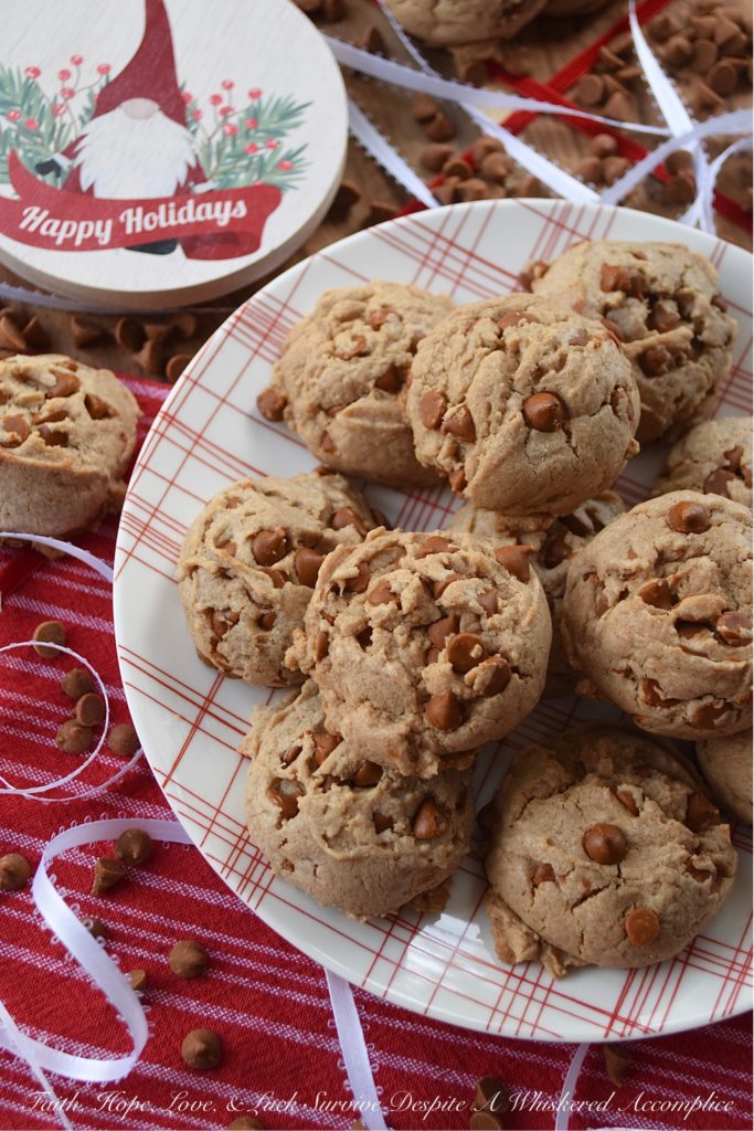 Cinnamon Chip Holiday Spice Cake Mix Cookies - Not everyone has time around the holidays to bake homemade, completely from scratch Christmas cookies. That's where using a boxed spice cake mix comes in handy. Simply add a few extra ingredients to create an easy, quick, and absolutely delicious "homemade" Christmas cookie with a serious cinnamon punch. No one will even guess that these cookies came from a boxed cake mix.