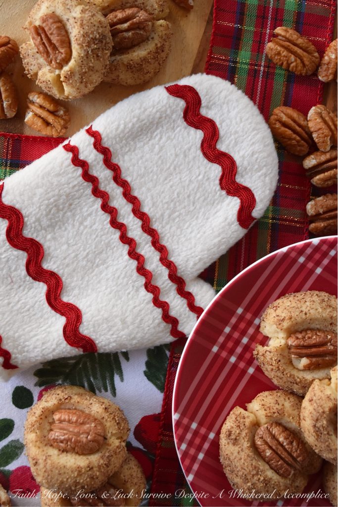Sadie's Double Pecan Butter Cookies - Around the holidays, it only seems right to dig through the pantry or freezer to find that bag of pecans stashed away earlier in the year. After all, nuts just seem to scream Christmas. During the holiday season, they add that extra touch of something just a little bit special. I sincerely hope that these tender, flakey, and nutty cookies become a family favorite of yours because they certainly are a treasure to our family.