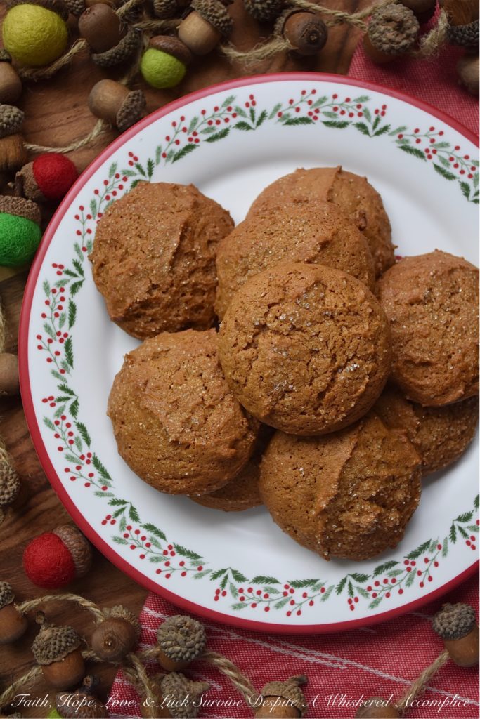Pumpkin Gingerbread Cookies - Just because Thanksgiving is over, doesn't mean that you can't crack open a can of pumpkin to make a few Christmas cookies. And, when you use that canned pumpkin to make moist and chewy gingerbread cookies, well, I'm pretty sure that just about no one in this world is going to have anything bad to say about you combining holidays to make this flavorful, zesty, delicious, and festive sweet holiday treat.