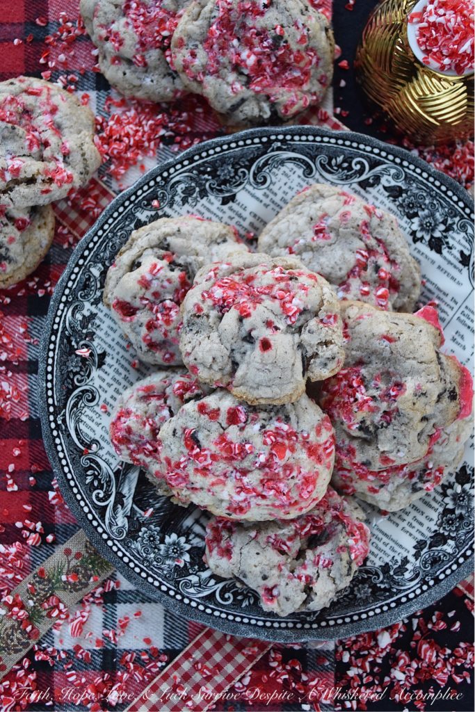 Peppermint Cream Cheese Crushed Oreo Cookies - These soft oreo-stuffed cookies practically scream Christmas. Made with cream cheese, super-loaded with crushed oreo cookies, and topped with just the right amount of peppermint, these holiday cookies are simply too good to resist. I think you'll definitely agree that they have just the right amount of holiday flavor, festive color, and delicious cookie texture to get anyone into the holiday spirit. 