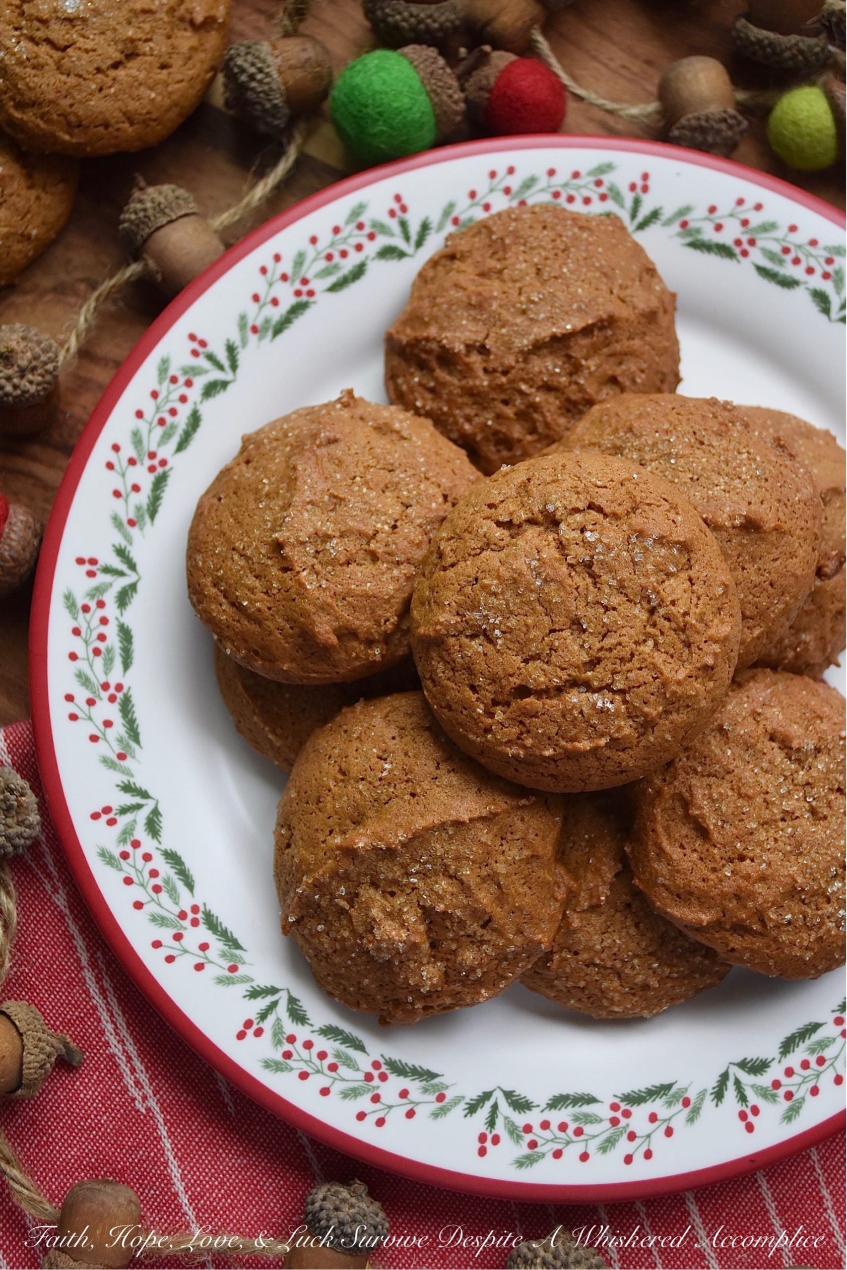 Pumpkin Gingerbread Cookies