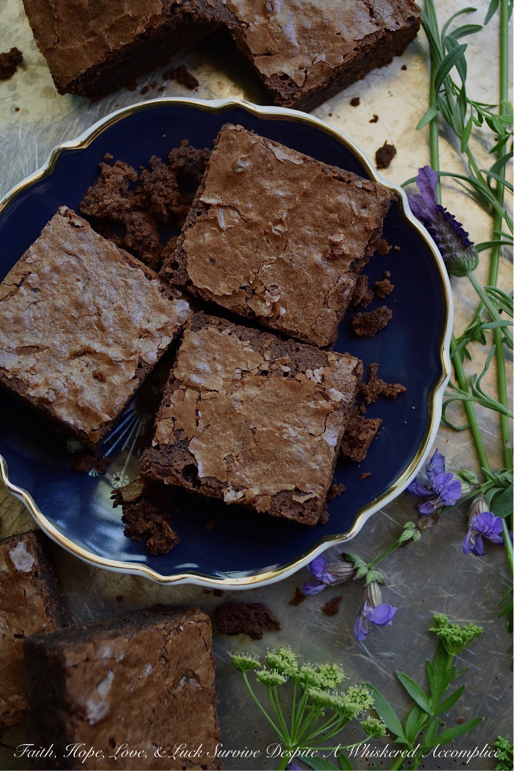 Dark Chocolate Irish Cream Brownies