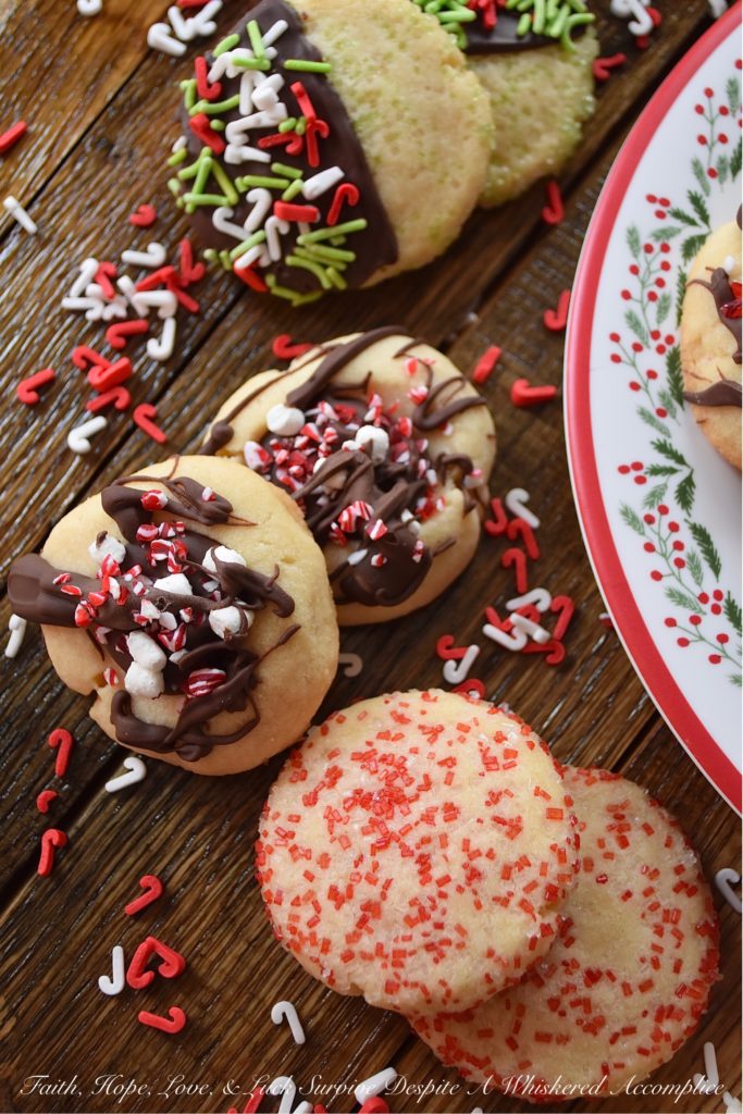 5 Christmas Cookies – 1 Batch of Cookie Dough - Around the holidays, it's always nice to have a cookie tray or platter around when you are entertaining guests. However, it's not always easy or convenient to bake several batches of cookies in order to have that cookie tray or platter on hand. With this 5 in 1 cookie recipe, you can turn one batch of cookie dough into five different and absolutely delicious Christmas cookies. It's a fun way to make a gorgeous cookie tray, without having to spend hours in the kitchen baking.