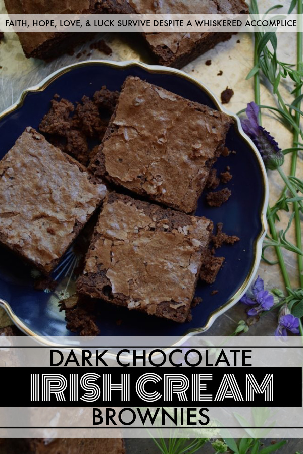 Dark Chocolate Irish Cream Brownies - There's absolutely nothing wrong with a homemade chocolaty fudge brownie. However, sometimes you just need to switch things up and add a boozy little twist to make things even better. These particular dark chocolate brownies have just the right amount of Irish cream to make them simply irresistible. So, grab that bottle of Baileys, and let's get baking.