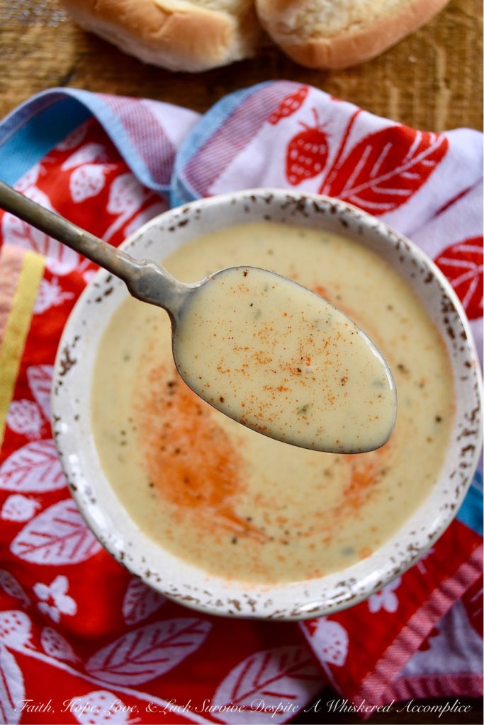 Creamy Asparagus Soup with Ham Stock - For this soup, made with fresh asparagus, ham stock, and red potatoes, you get to decide just how creamy you want it to be by the amount of dairy you use to make it. Add 1-cup of heavy whipping cream for a smooth, delicious, and easy-to-make everyday asparagus soup. Or, add additional cream, for an over-the-top soup that is even more decadent. It's all up to you and what you prefer.