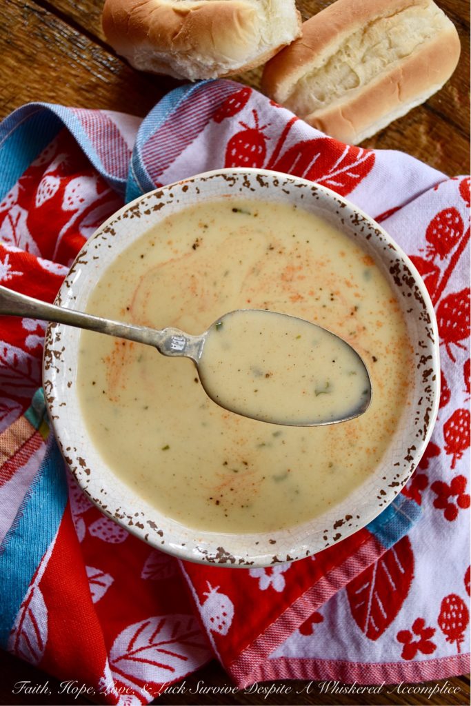 Creamy Asparagus Soup with Ham Stock - For this soup, made with fresh asparagus, ham stock, and red potatoes, you get to decide just how creamy you want it to be by the amount of dairy you use to make it. Add 1-cup of heavy whipping cream for a smooth, delicious, and easy-to-make everyday asparagus soup. Or, add additional cream, for an over-the-top soup that is even more decadent. It's all up to you and what you prefer.