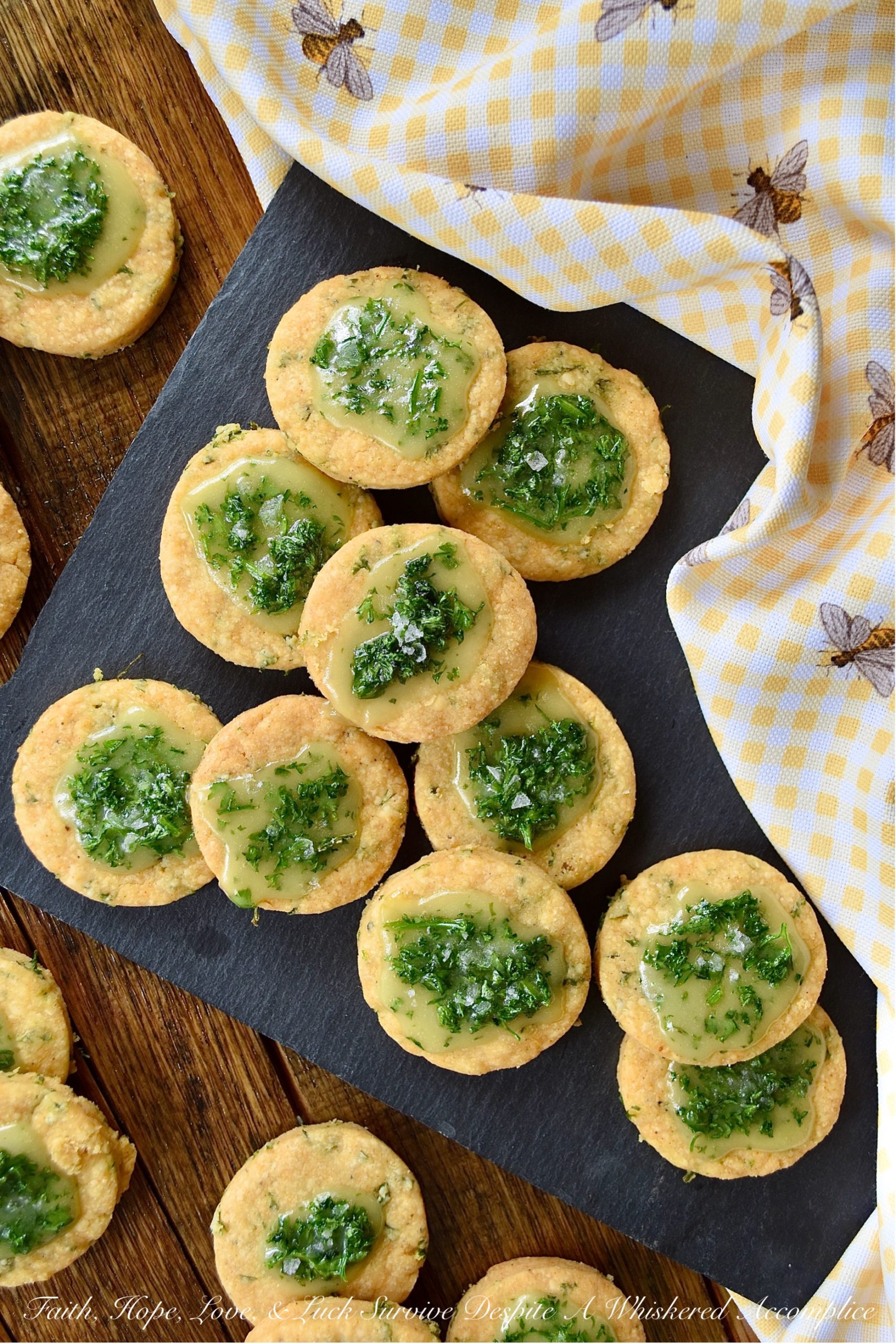 Honey-Kissed Savory Shortbread Crackers