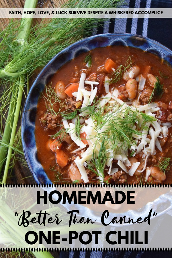 Homemade "Better Than Canned" One-Pot Chili - When it comes to chili, there is no reason why anyone should suffer through eating chili out of a can, especially when it's so easy to make delicious chili from scratch. Ground beef, some fresh vegetables, several common household seasonings, and a few cans from your pantry is all that you'll need to make this "better than canned" one-pot chili. If you're a true fan of chili, this is one recipe you need to try.