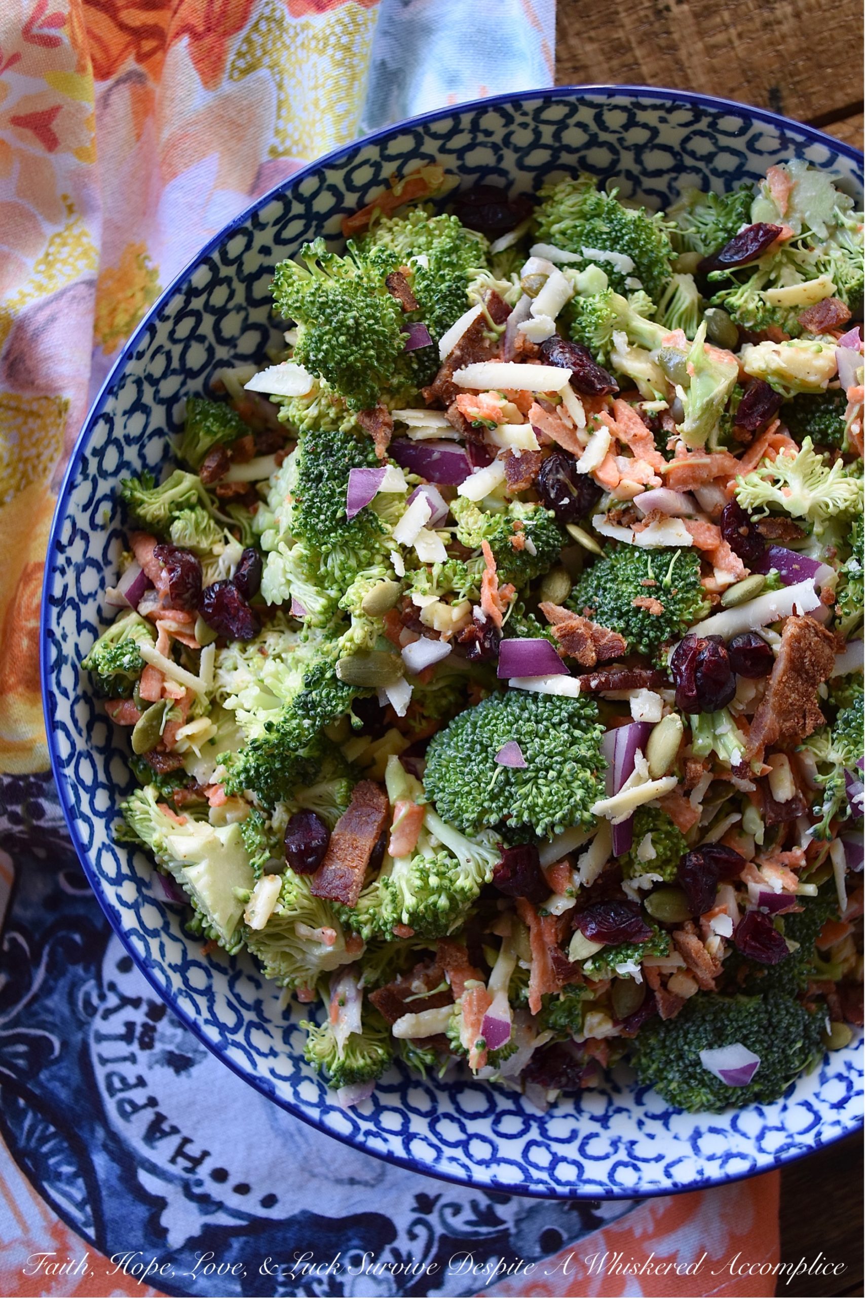 Irish Cheddar Honey Mustard Broccoli Salad