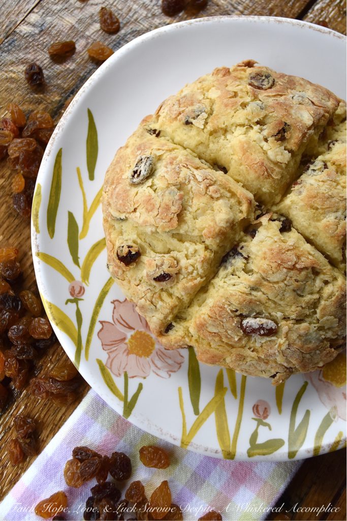 Soda Bread with Whiskey-Soaked Golden Raisins - If you're not overly confident when it comes to baking your own homemade bread, soda bread is a great recipe to start with. It requires no yeast, is quick to make and bake, uses common household pantry and refrigerator items, and is the perfect complement to almost any meal. And, this particular soda bread, with its whiskey-soaked golden raisins, is sure to have you baking bread every single chance you get.