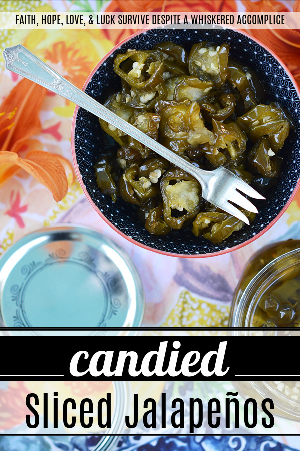 Candied Sliced Jalapeños - Add a little bit of sweet heat to all of your favorite summer sandwiches, salads, and appetizers with these sweet and spicy candied sliced jalapeños. These flavorful jalapeño slices take less than 20 minutes to cook and last up to 1 month in your refrigerator. I guarantee that you're going to want to use them on and in just about everything you make.