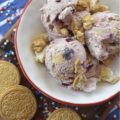 Summer Cherry Pie Ice Cream - With this summer cherry pie ice cream, you won't have to decide between pie and ice cream, because you can have them both at the same time. And, since crushed golden sandwich cookies are folded into this ice cream to give it its pie-like crust, you won't even need to worry about turning your oven on during the hot summer heat. There really is no better way to enjoy fresh summer cherries than this sweet, creamy, and absolutely decadent frozen dessert.