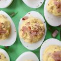 Black Pepper & Pickled Red Onion Deviled Eggs - What happens when you add pickled red onions to a traditional deviled egg recipe? The result is a delicious deviled egg with a sweet, tangy, and bright oniony flavor. These deviled eggs are a must-try, especially if you're the type of person who tends to avoid recipes calling for uncooked onions. I'm fairly certain that these black pepper and pickled red onion-filled deviled eggs will most definitely win your taste buds over.