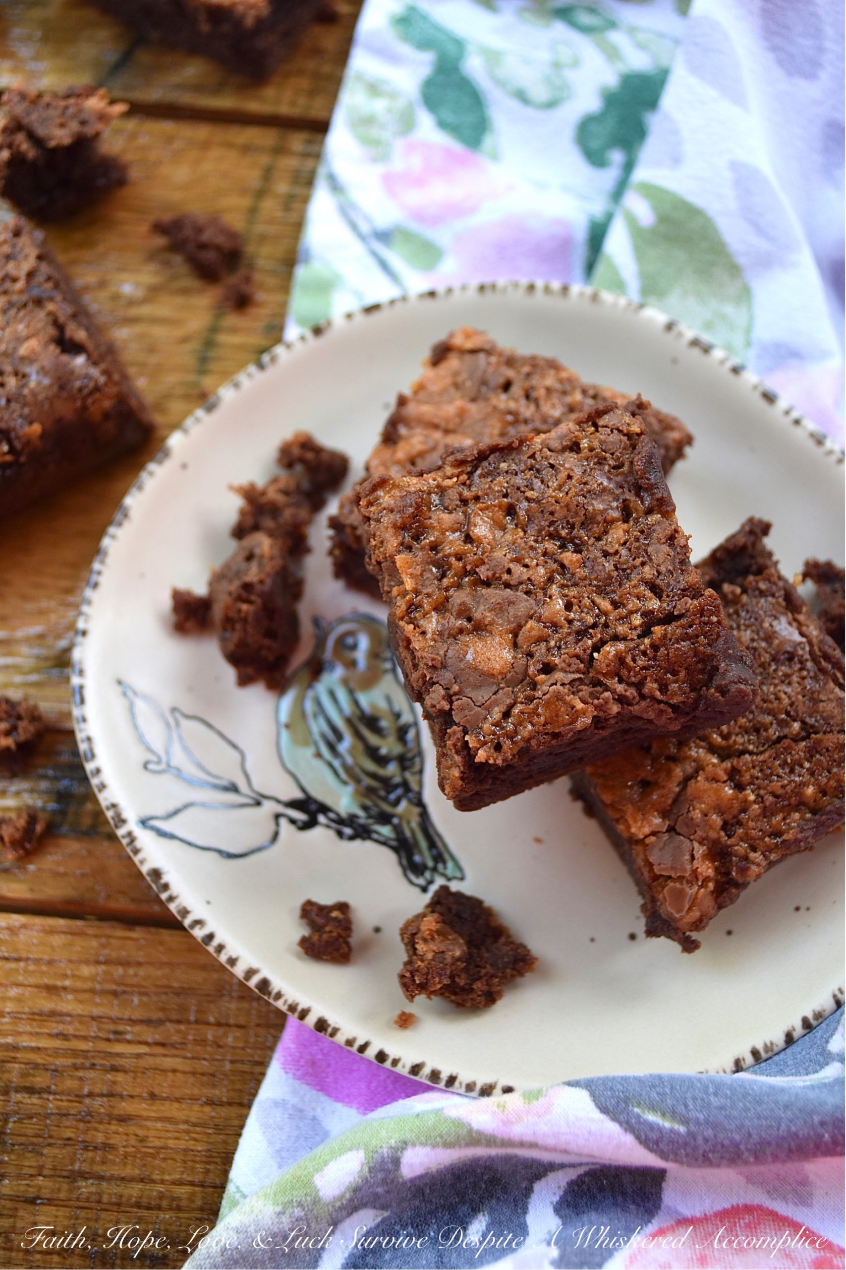 Butterfinger Crackle Top Fudgy Brownies