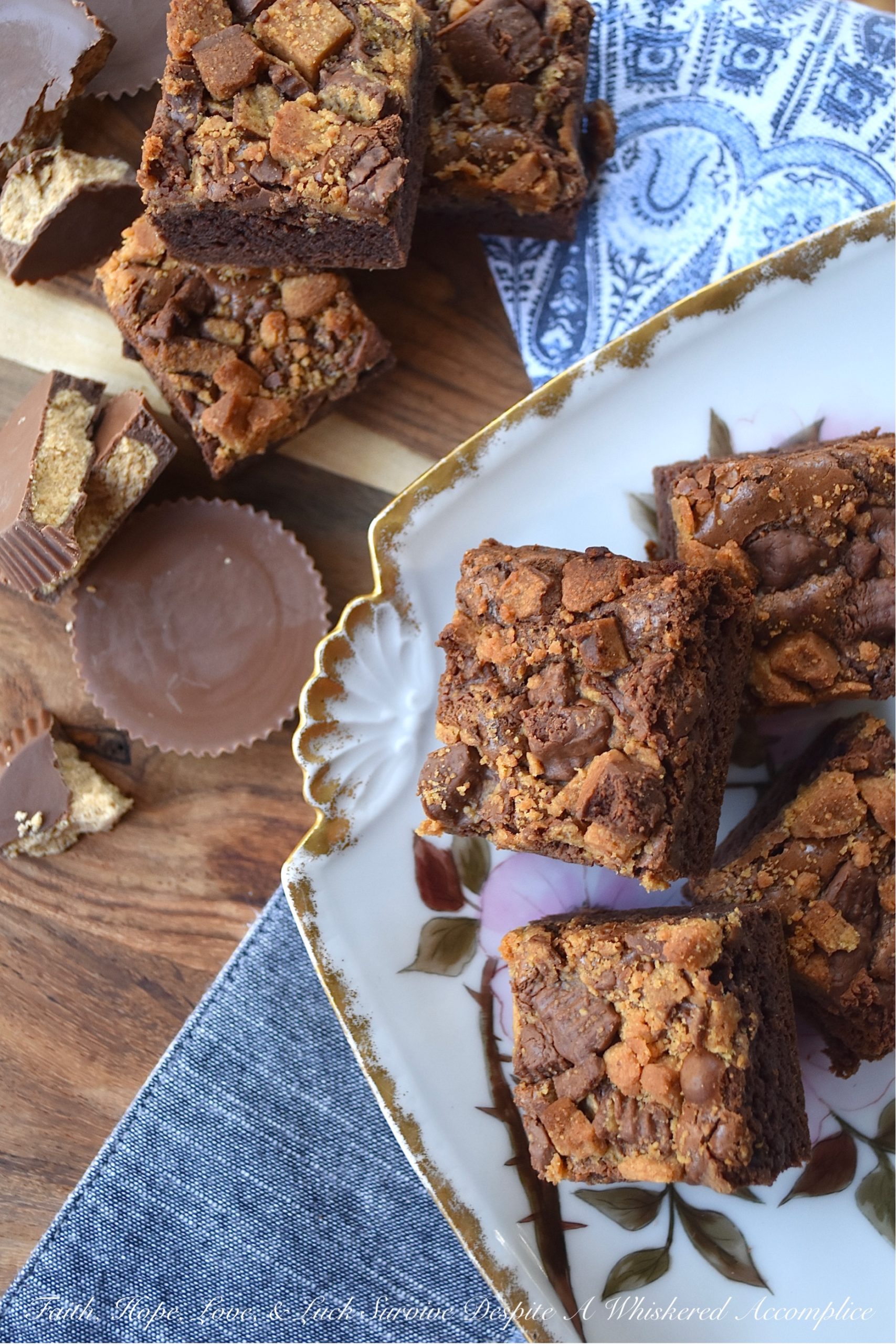 Reese’s Cup Chocolate Pudding Brownies